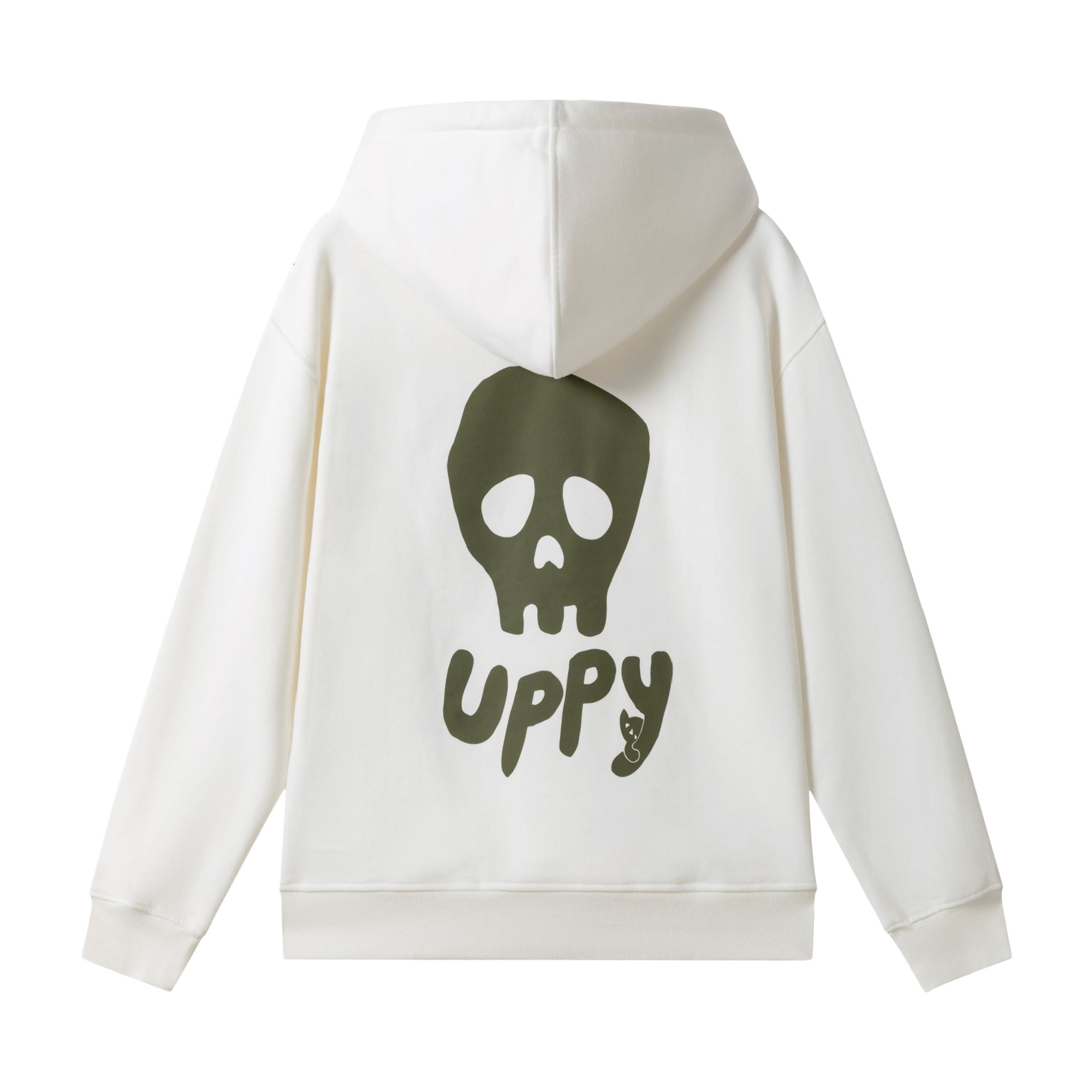 Place D' UJI UPPYワッペンパーカー ホワイト サイズ: S