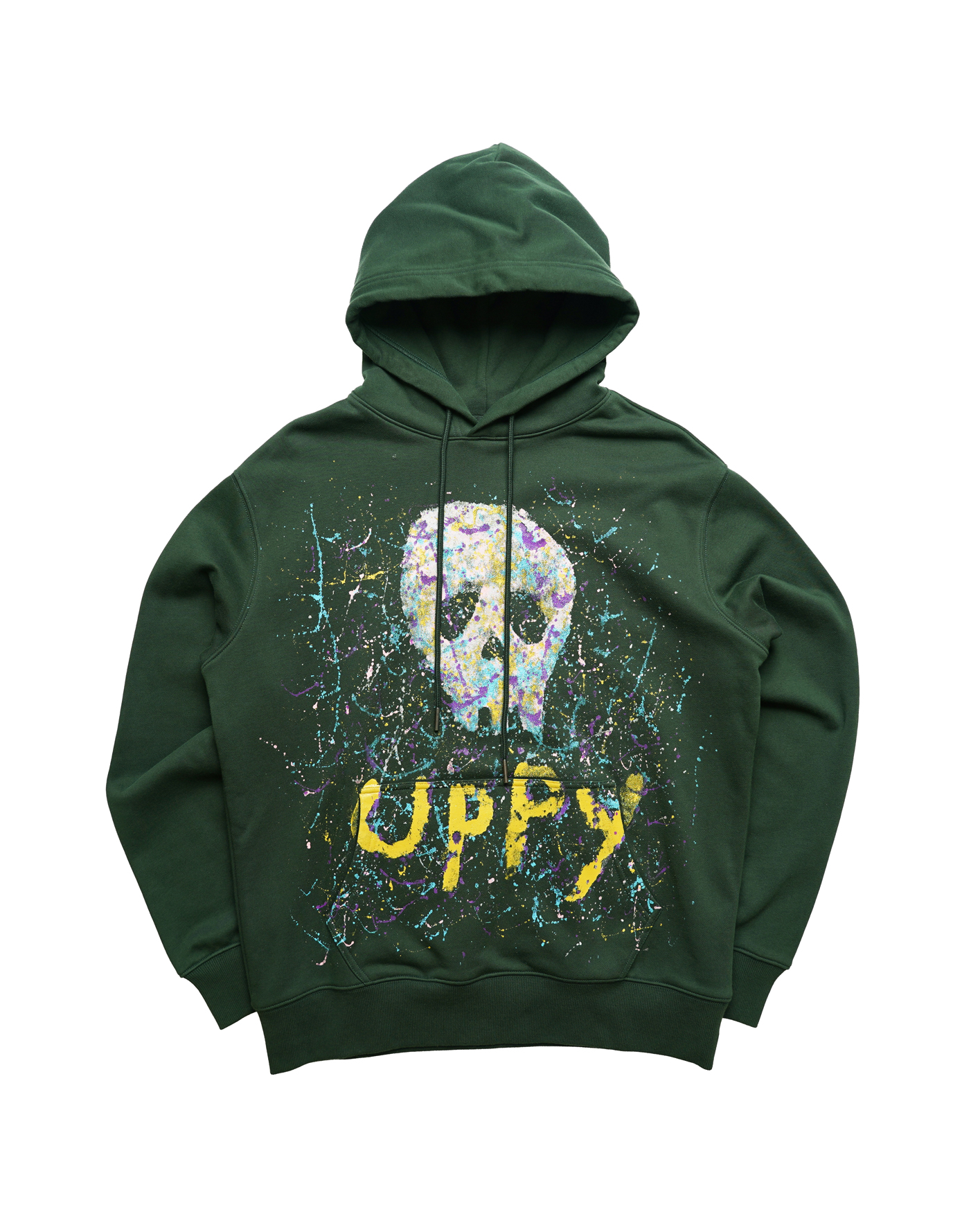 Place D' UJI UPPYデザインパーカー グリーン