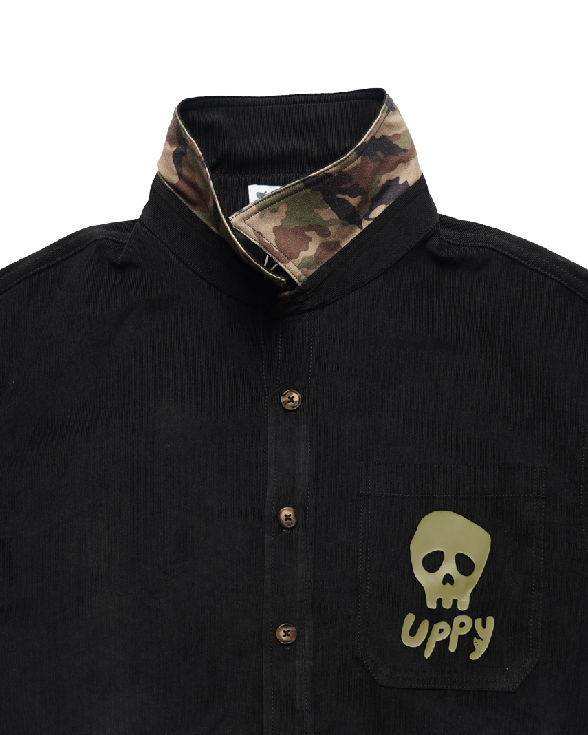 Place D' UJI UPPYシャツ ブラック サイズ: S