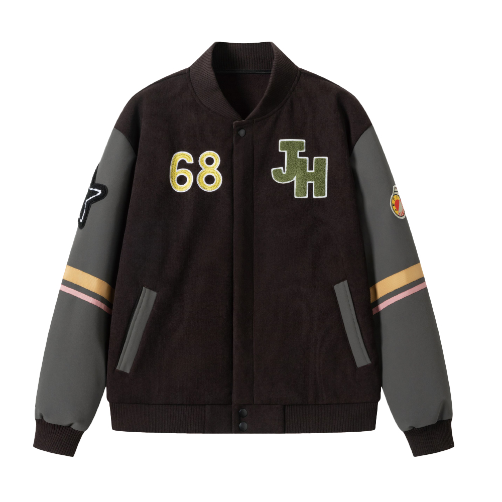 JEFF HAMILTON スタジアムジャンパー ブラウン