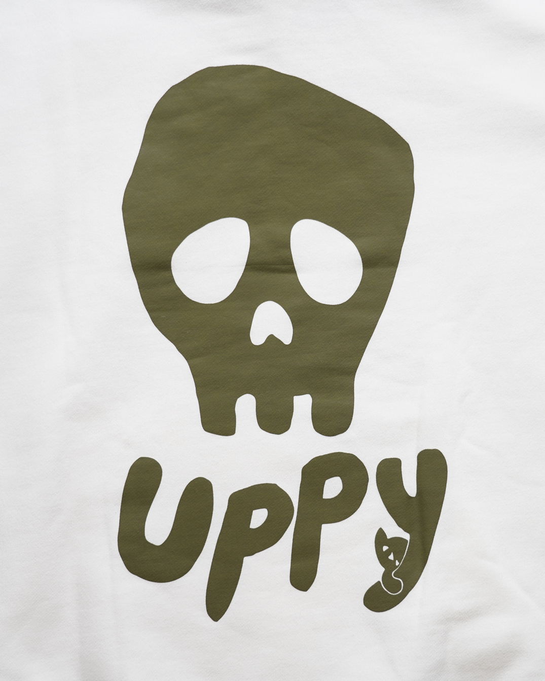 Place D' UJI UPPYワッペンパーカー ホワイト サイズ: S