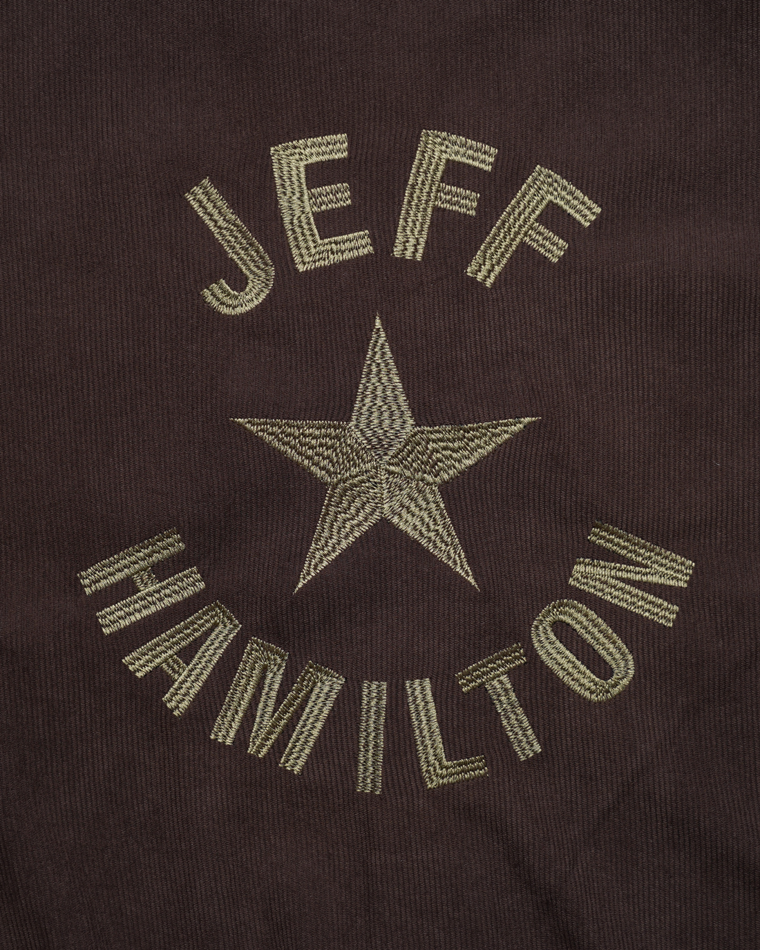 JEFF HAMILTON スタジアムジャンパー ブラウン サイズ: M