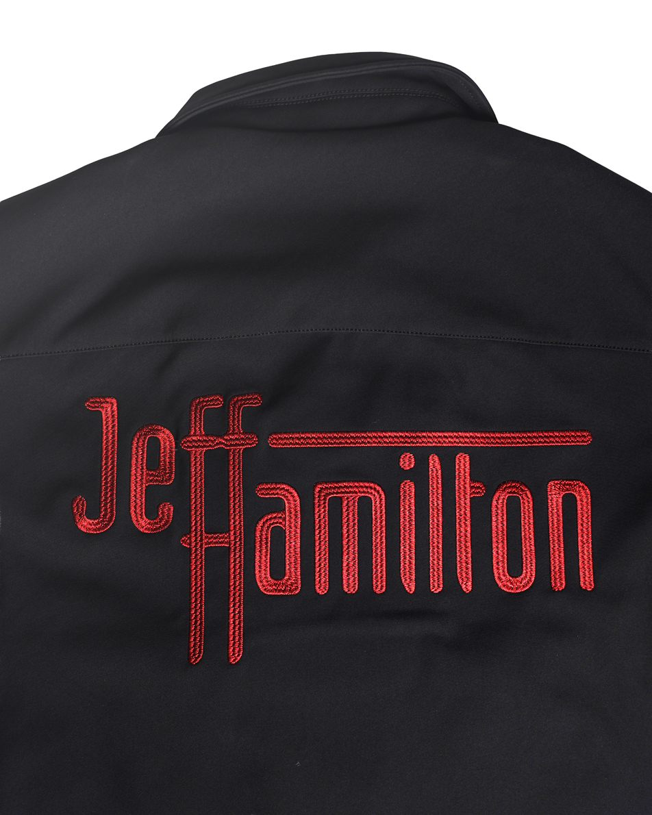 JEFF HAMILTON ライダースブルゾン ブラック サイズ: M