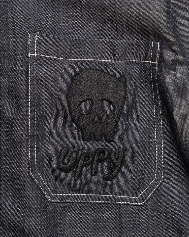 Place D' UJI UPPYシャツ インディゴ サイズ: S