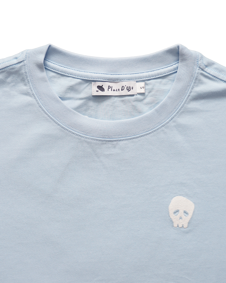 Place D' UJI UPPY刺繍Tシャツ ライトブルー サイズ: S