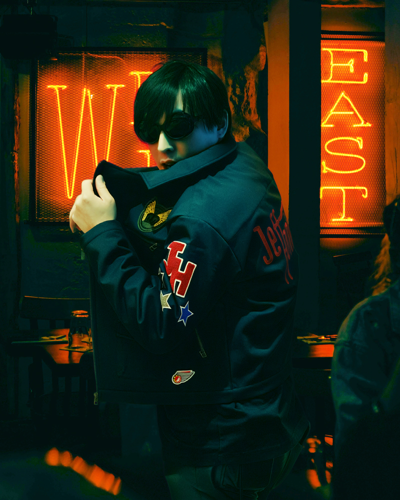 JEFF HAMILTON ライダースブルゾン ブラック サイズ: M