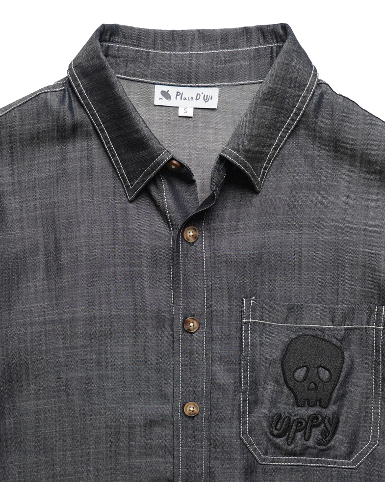 Place D' UJI UPPYシャツ インディゴ