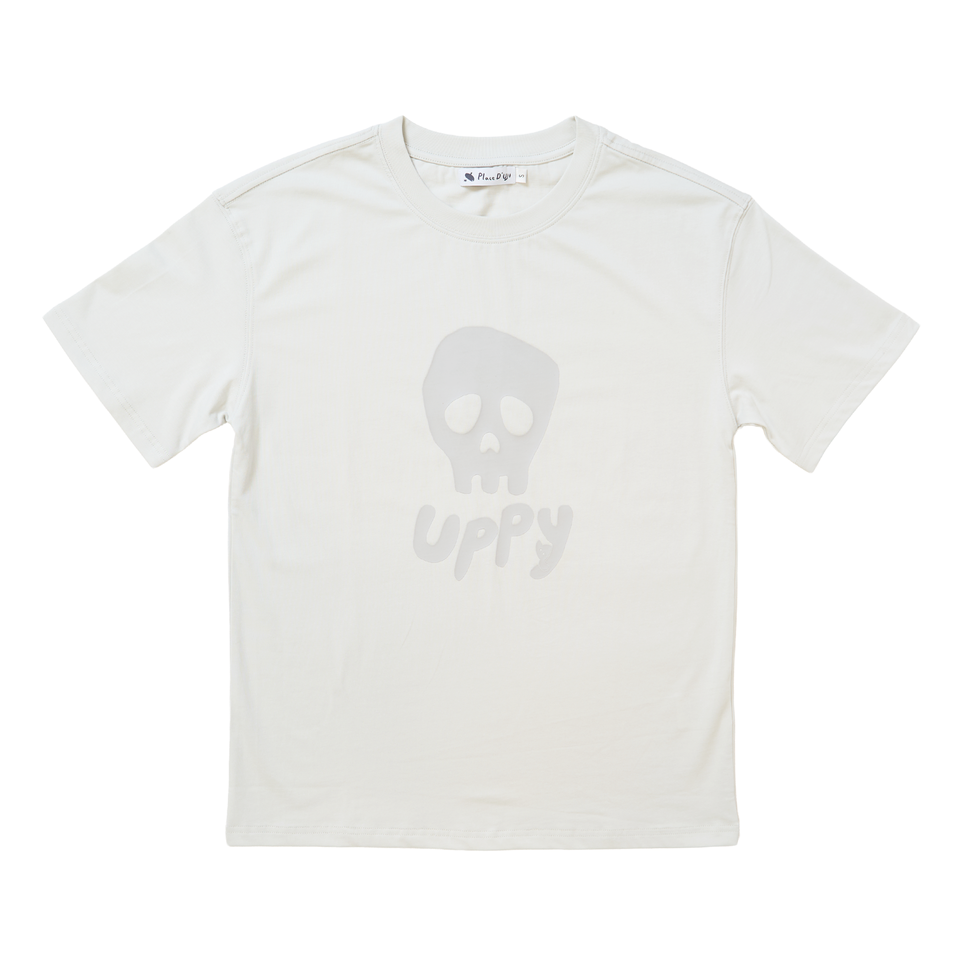 Place D' UJI UPPYカラーTシャツ グレー