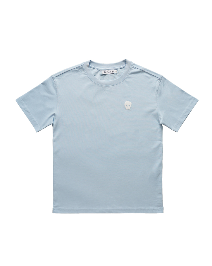 Place D' UJI 刺繍Tシャツ ライトブルー