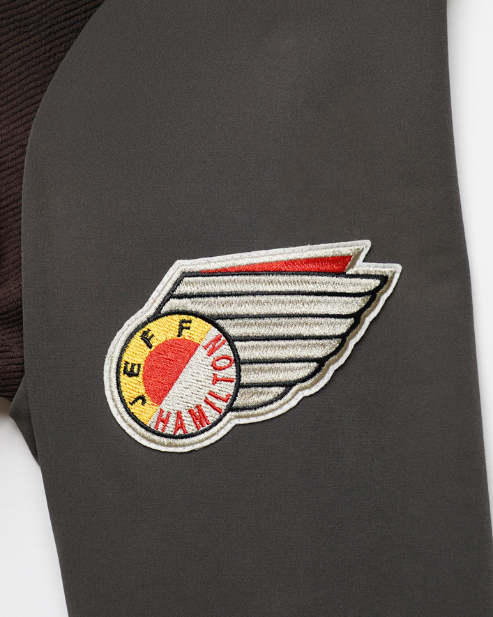 JEFF HAMILTON スタジアムジャンパー ブラウン サイズ: M