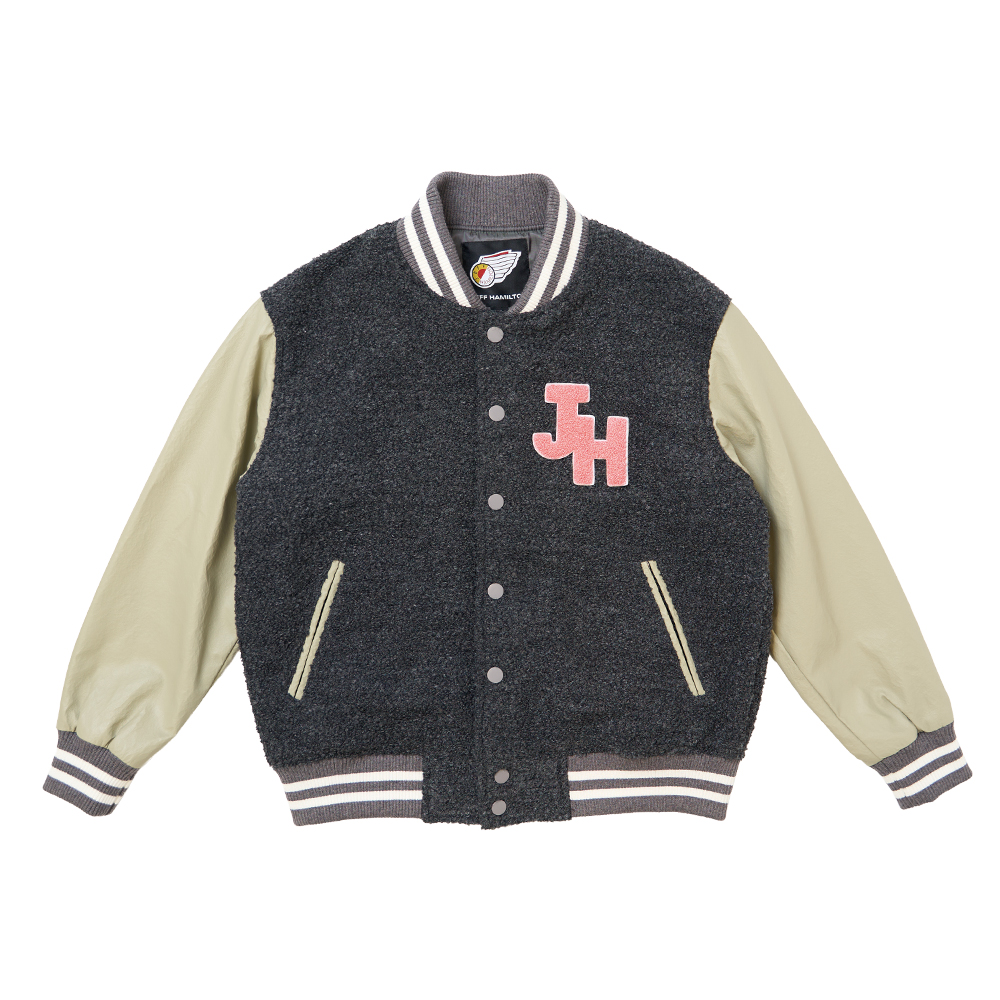 JEFF HAIMLTON スタジアムジャンパー グレー サイズ: S