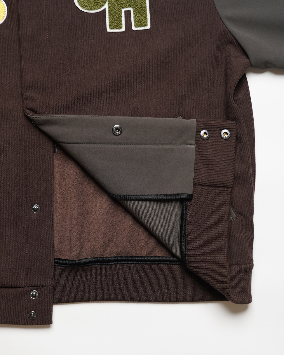 JEFF HAMILTON スタジアムジャンパー ブラウン サイズ: M