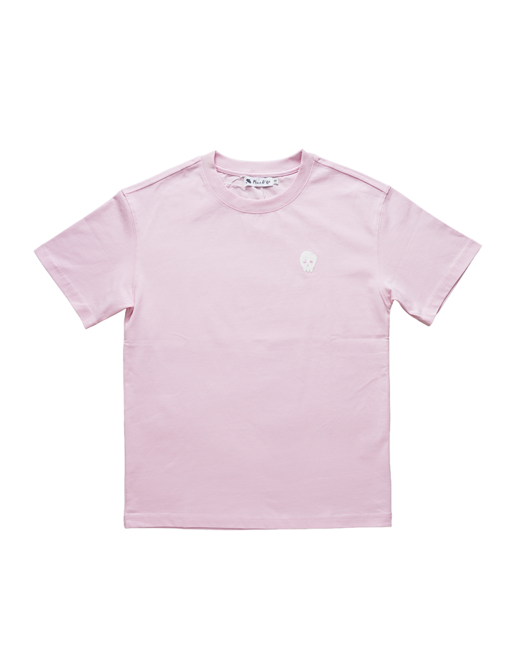 Plece D' UJI UPPY刺繍Tシャツ ライトピンク