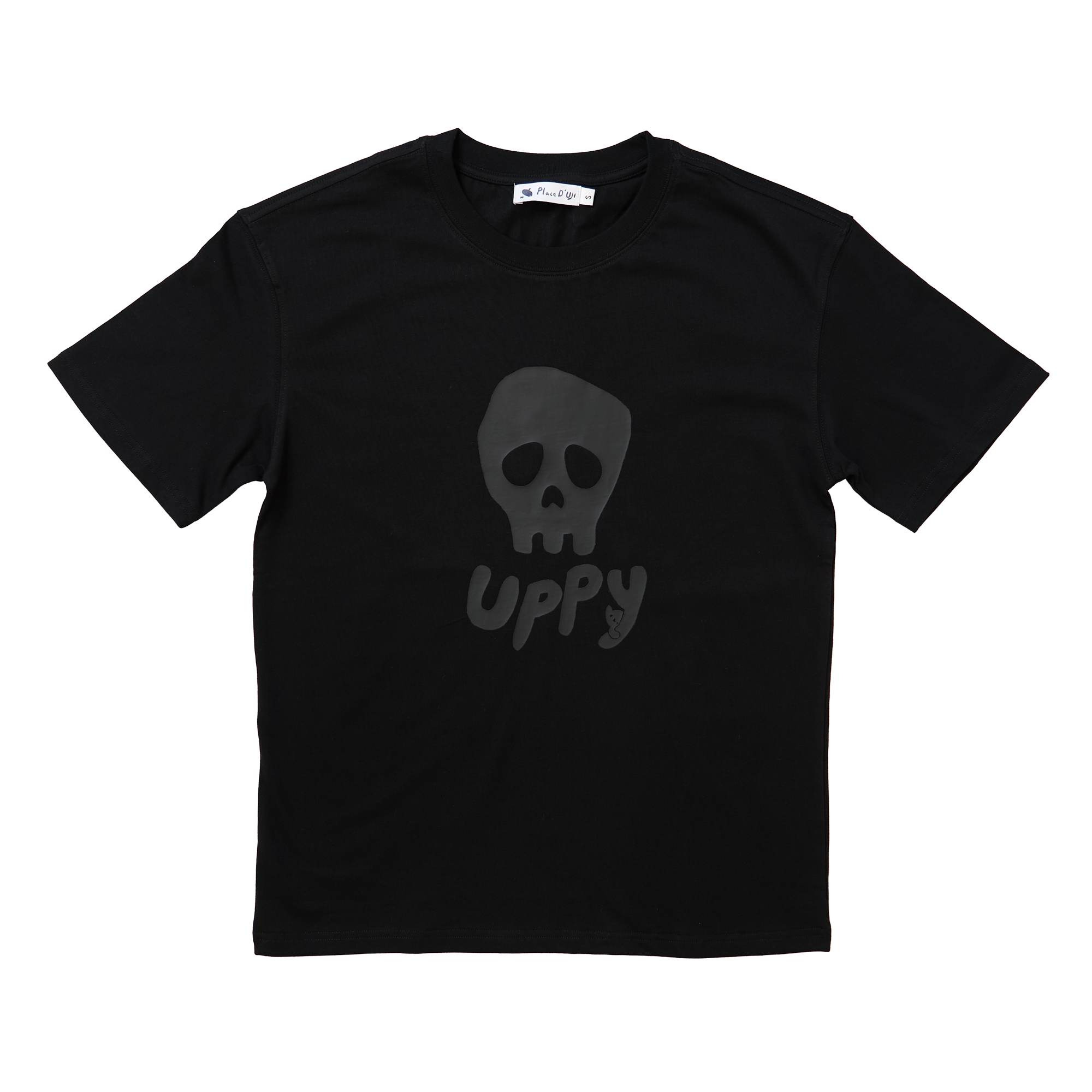 Place D' UJI UPPYカラーTシャツ ブラック