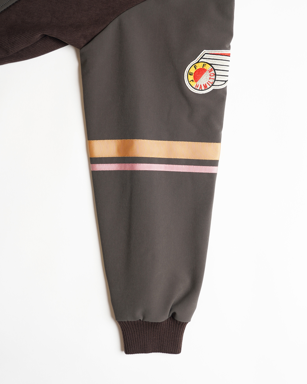 JEFF HAMILTON スタジアムジャンパー ブラウン サイズ: M