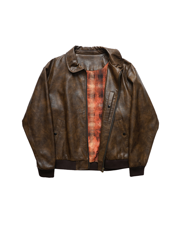 Place D' UJI レザーブルゾン