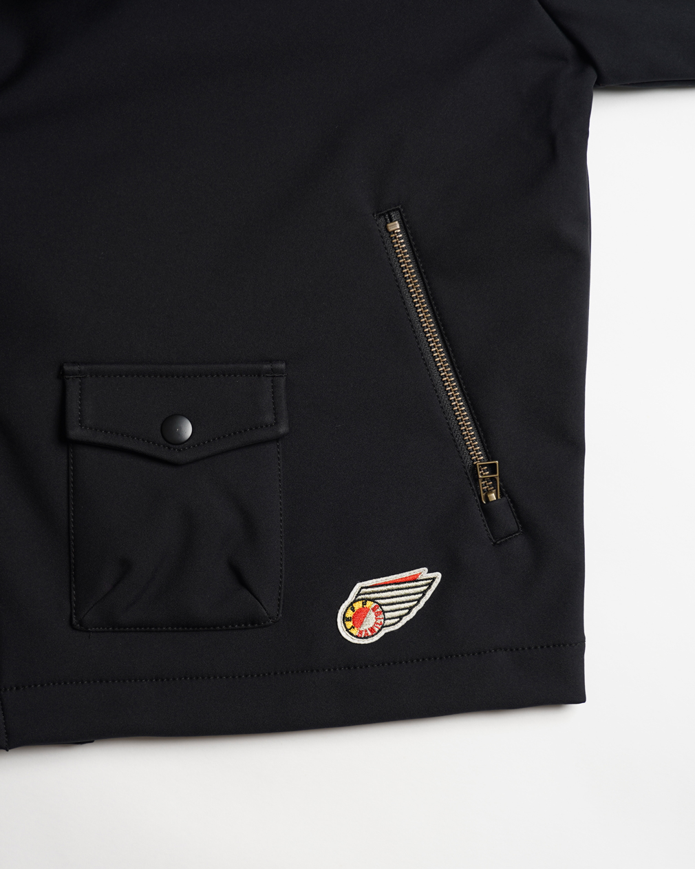 JEFF HAMILTON ライダースブルゾン ブラック サイズ: M