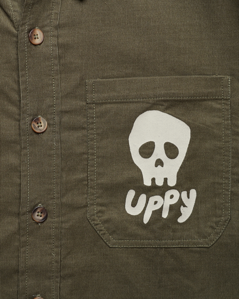 Place D' UJI UPPYシャツ オリーブ サイズ: S