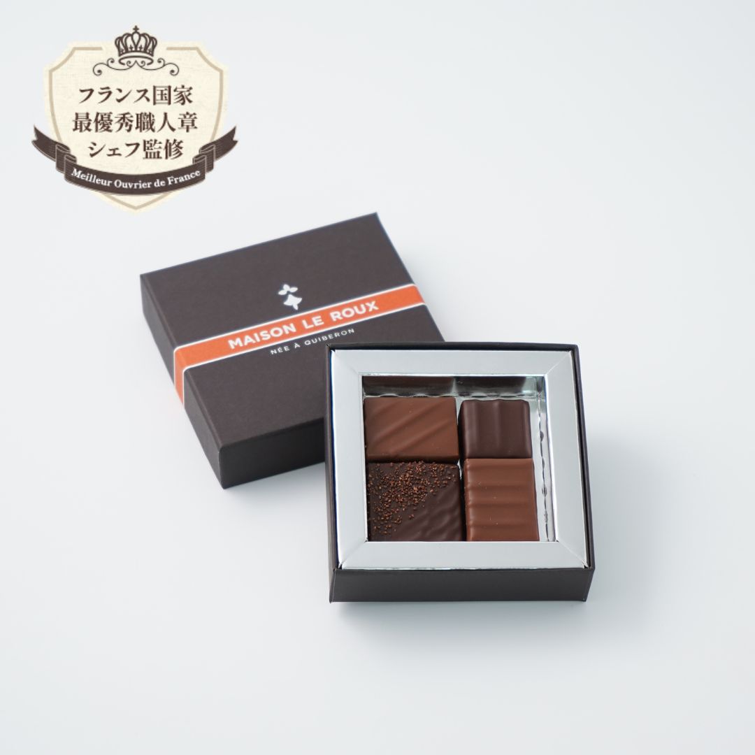 ボンボンショコラアソートボックス4個入【リボン包装対象】│Bon'ap