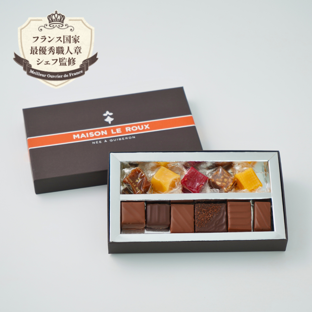アソートボックス（ボンボンショコラ6個、キャラメル5個）【リボン包装対象】
