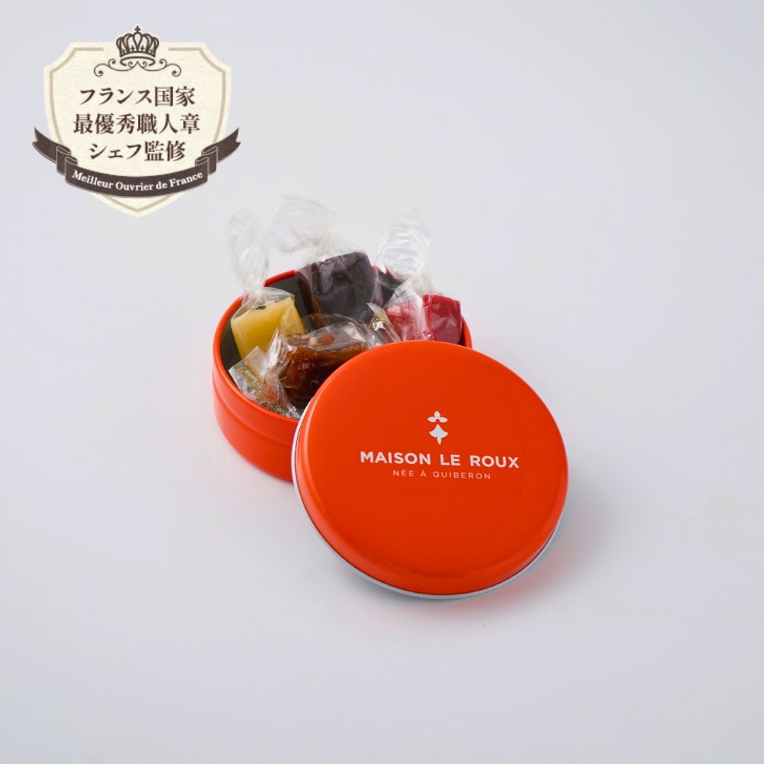 キャラメル缶（オレンジ） 4個入（アソート）