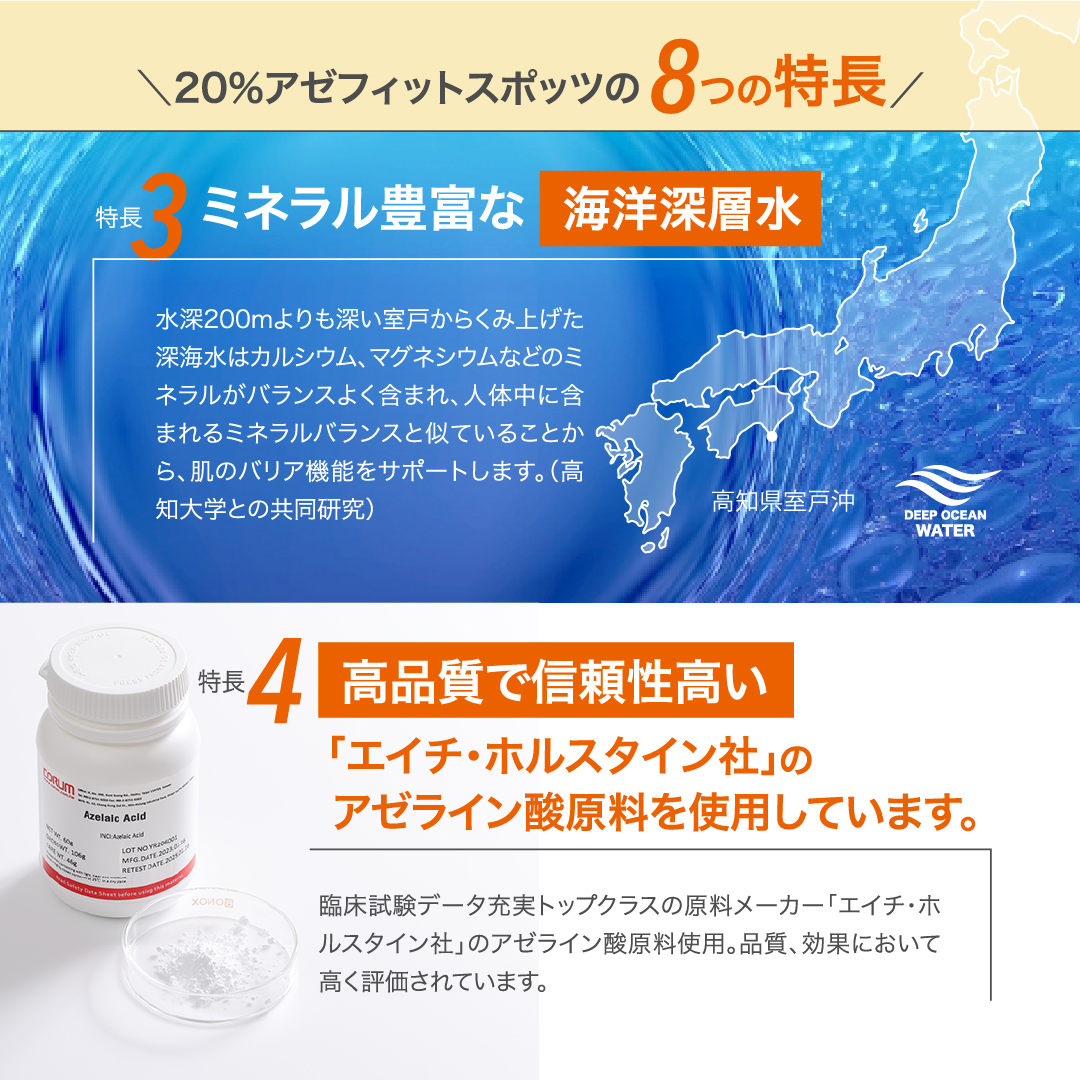 【定期 毎回20％OFF ＆ 送料無料】AZシリーズ 20%アゼフィットスポッツ  アゼライン酸20%配合 クリーム スポット 集中ケア 毛穴 ニキピタ 送料無料