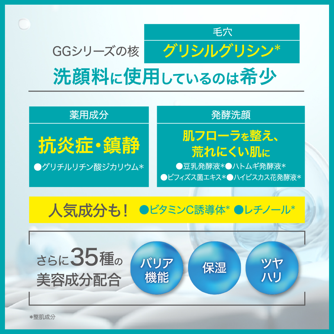 【　10％OFF＆送料無料　】　GGシリーズ　薬用GGホイップウォッシュ