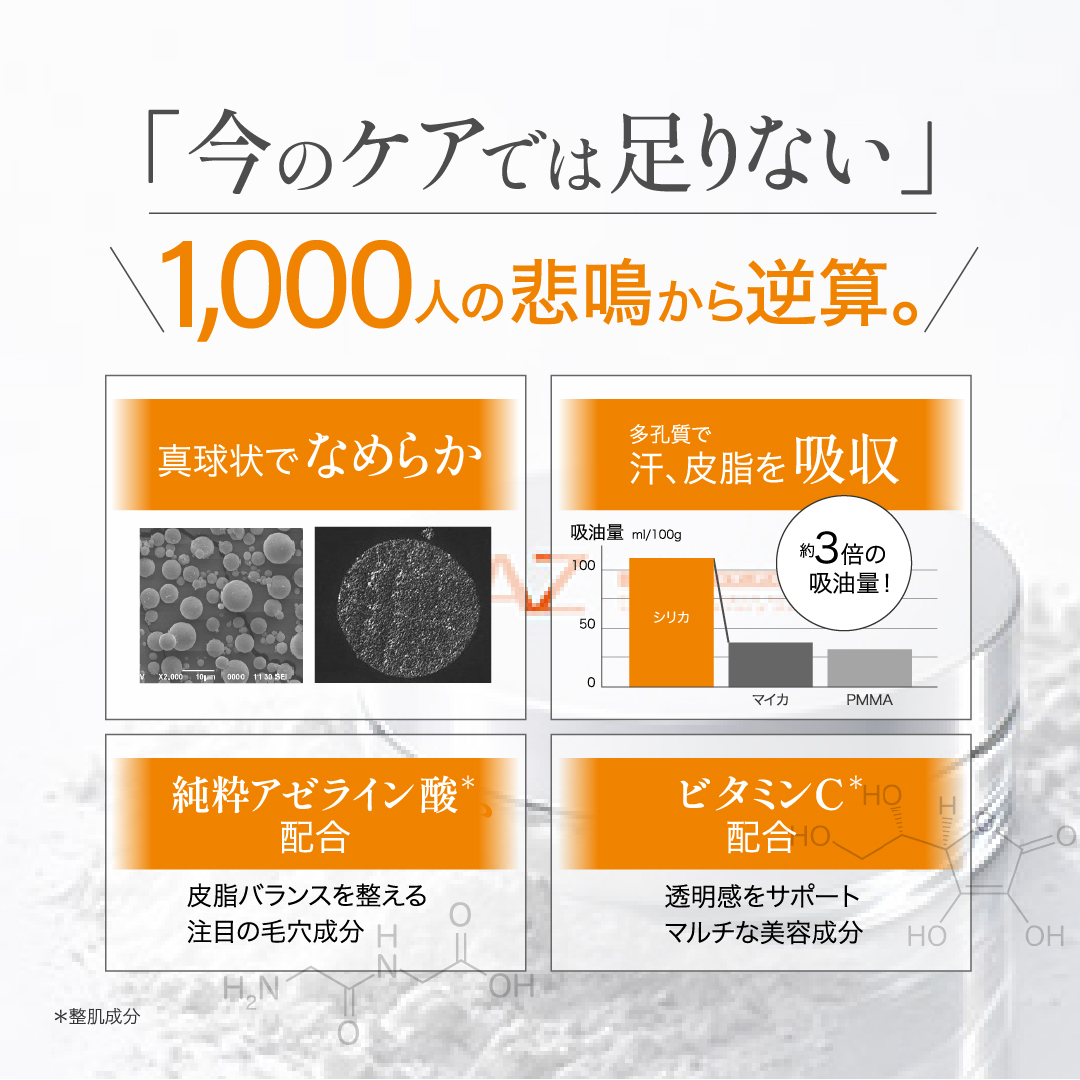 新発売記念40％OFF（3/31まで）　AZシリーズ　アゼフィットVCパウダー(P)　アゼライン酸 ニキビ ニキビ跡 毛穴 送料無料