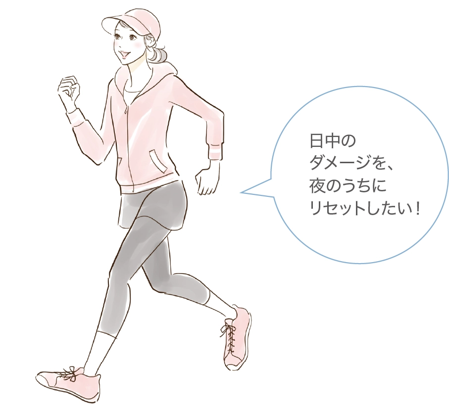 ジョギングする女性