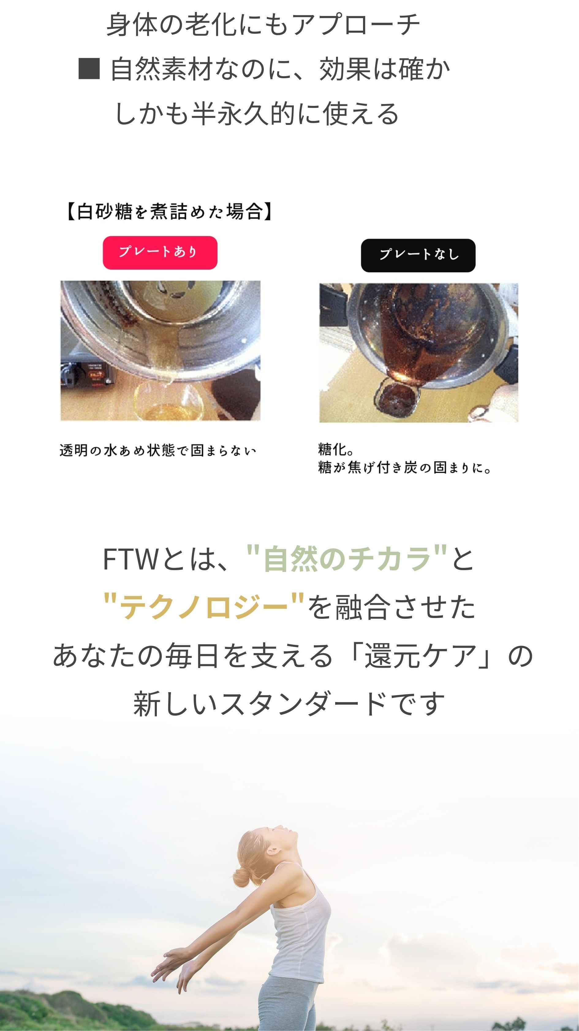 身体の老化にもアプローチ