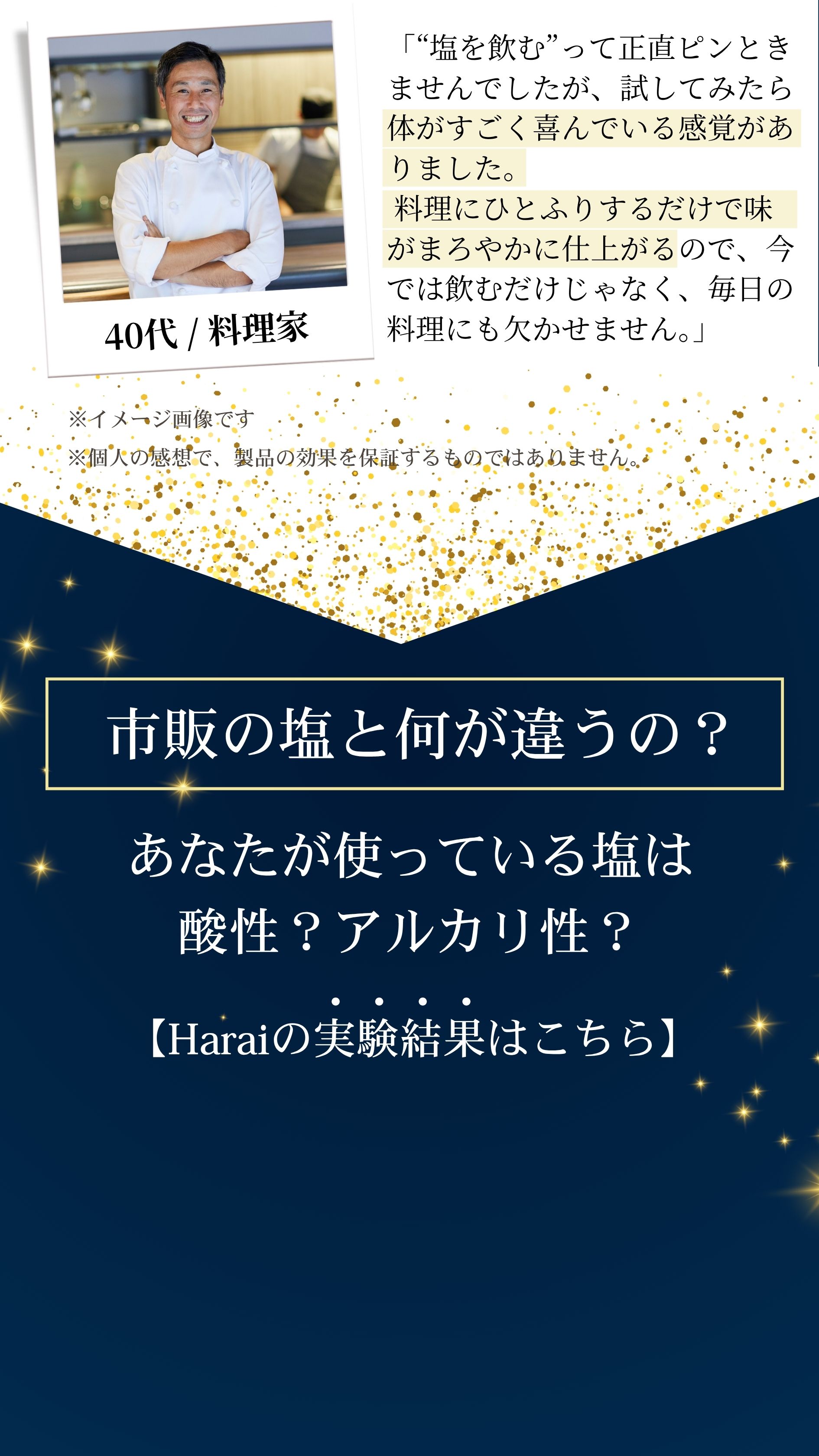 市販の塩と何が違うの？