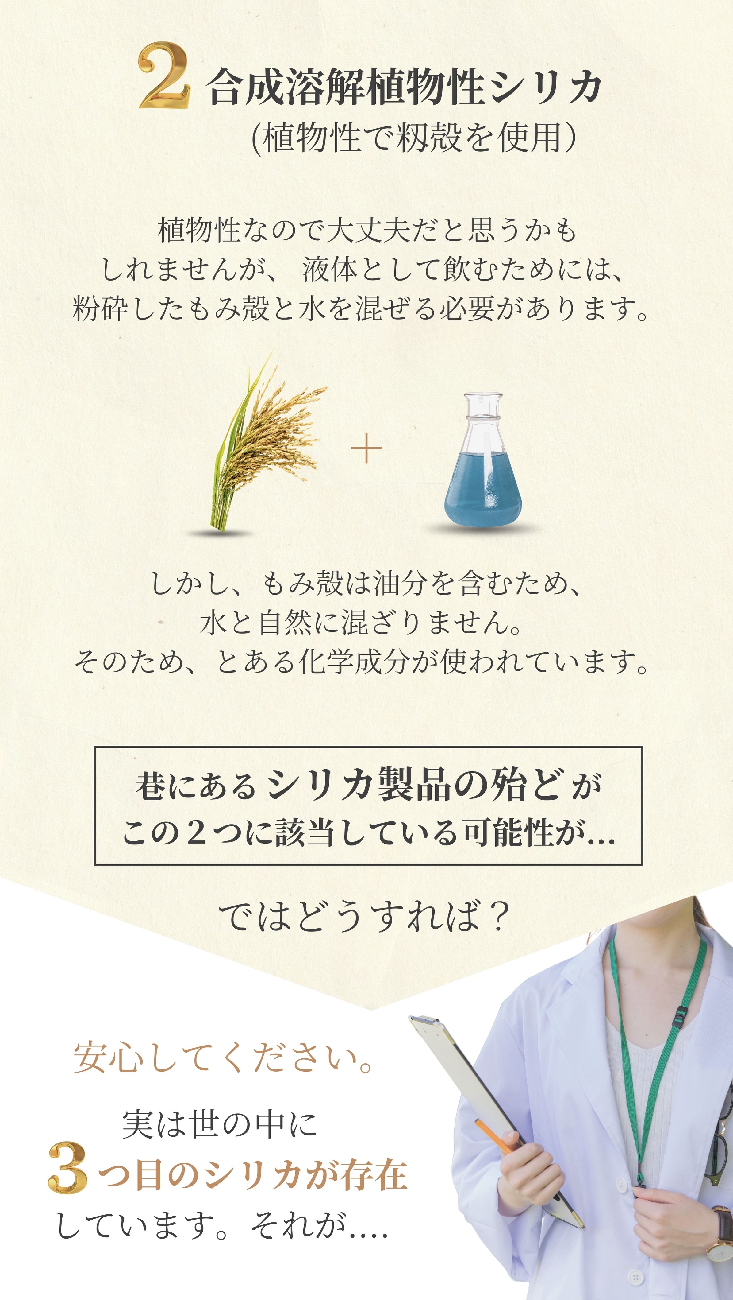 合成溶解植物性シリカ