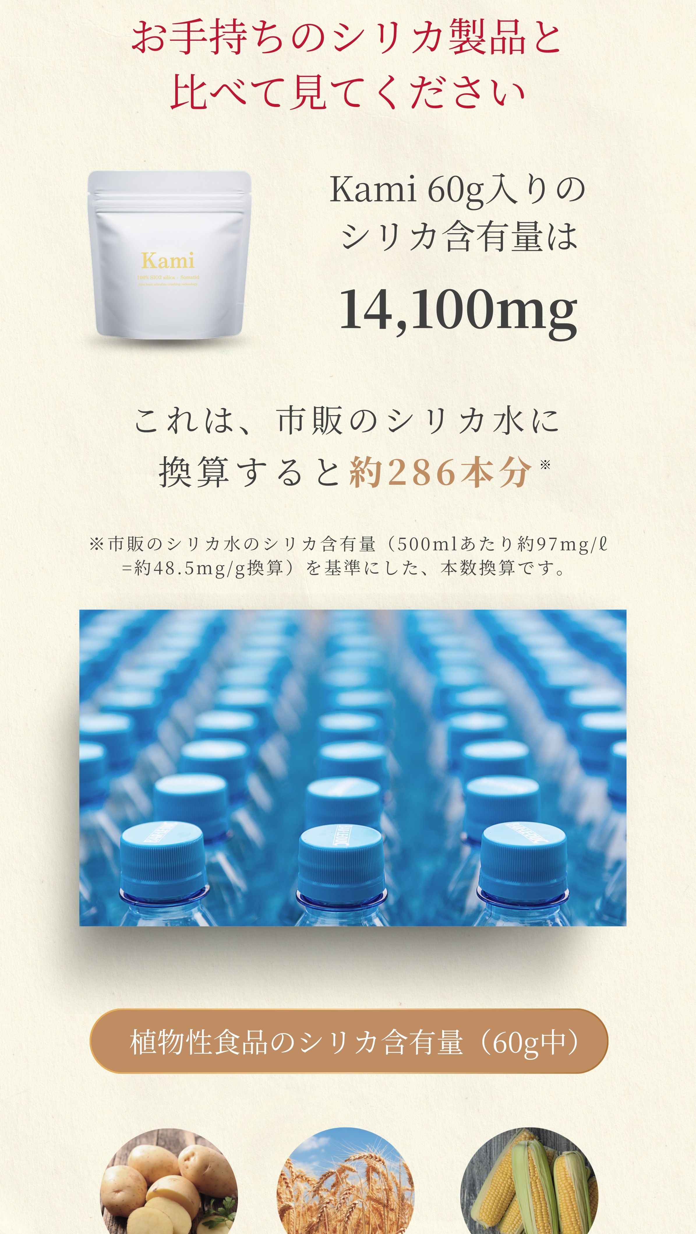 お手持ちのシリカ製品と