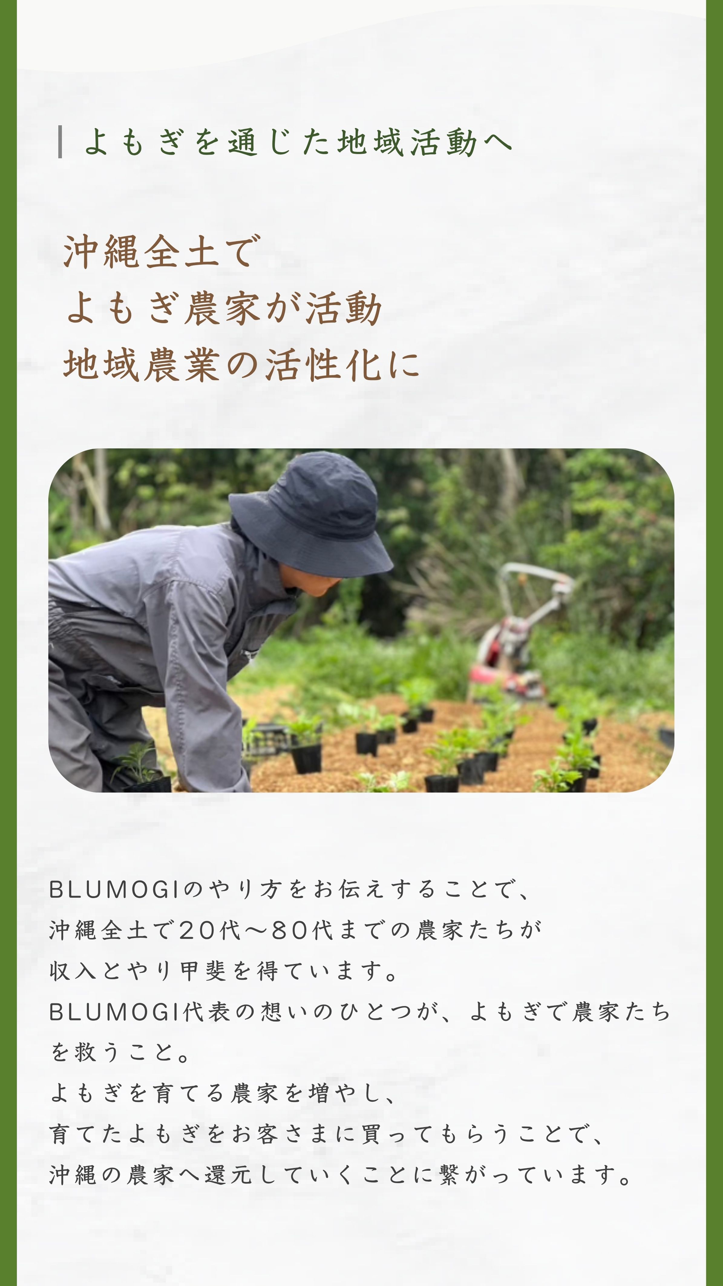 よもぎを通じた地域活動