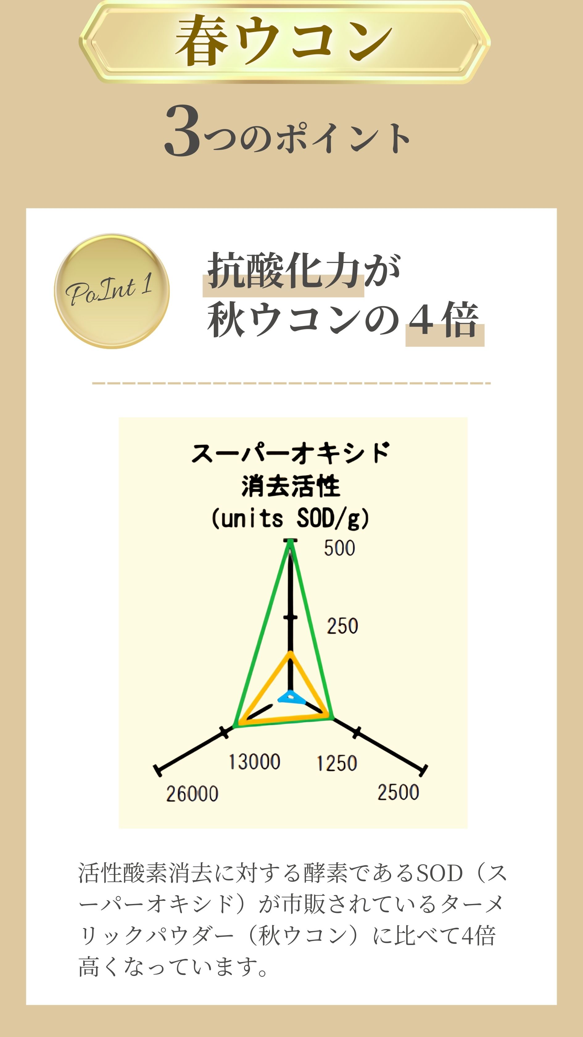 春ウコン3つのポイント