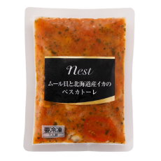 冷凍パスタソース nest ムール貝と北海道産イカのペスカトーレ