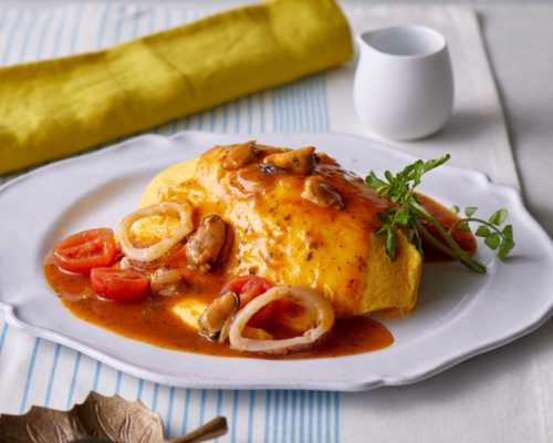 漁師風オムライス  　調理イメージ