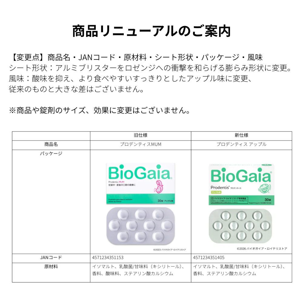 ロイテリ菌 プロデンティス アップル味