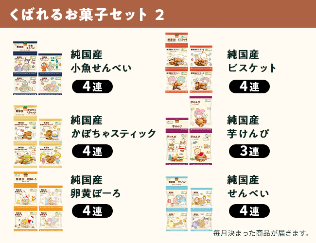 {定期便} くばれるお菓子セット②