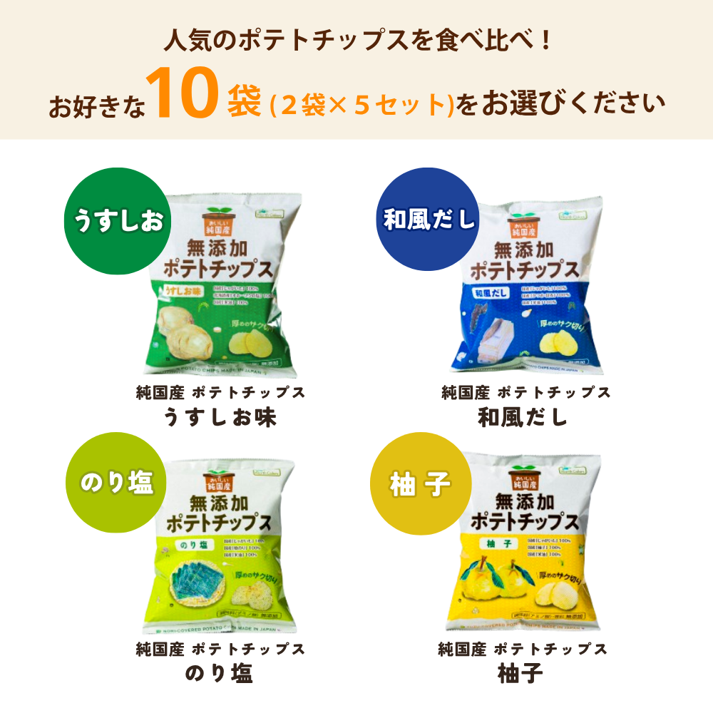【初回限定】 無添加ポテチ全種お試しセット