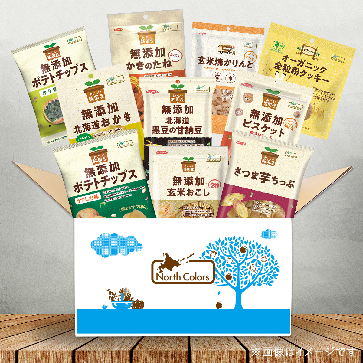 ノースカラーズのヘルシー お菓子ギフト10点セット 送料無料