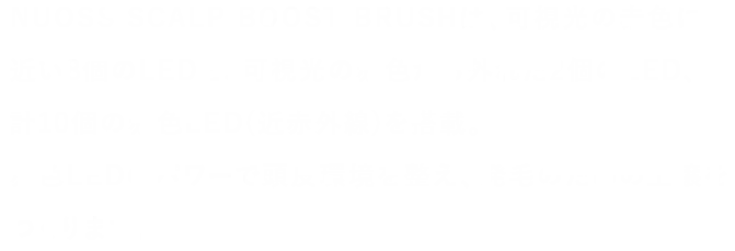 発毛のための土壌をつくります。
