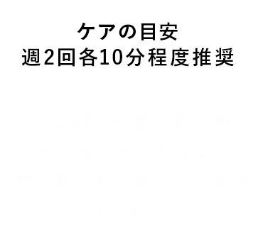 週2回各10分程度推奨