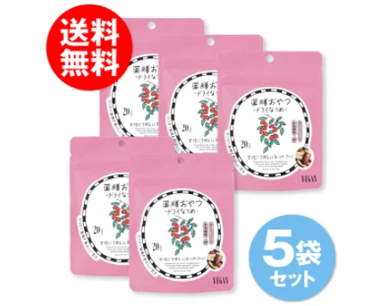 【5袋セット】薬膳おやつ ドライなつめ 20g