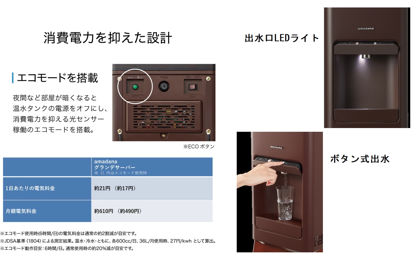 【富士山の天然水 12L×2本】 amadanaグランデサーバー(選べる天然水3種)