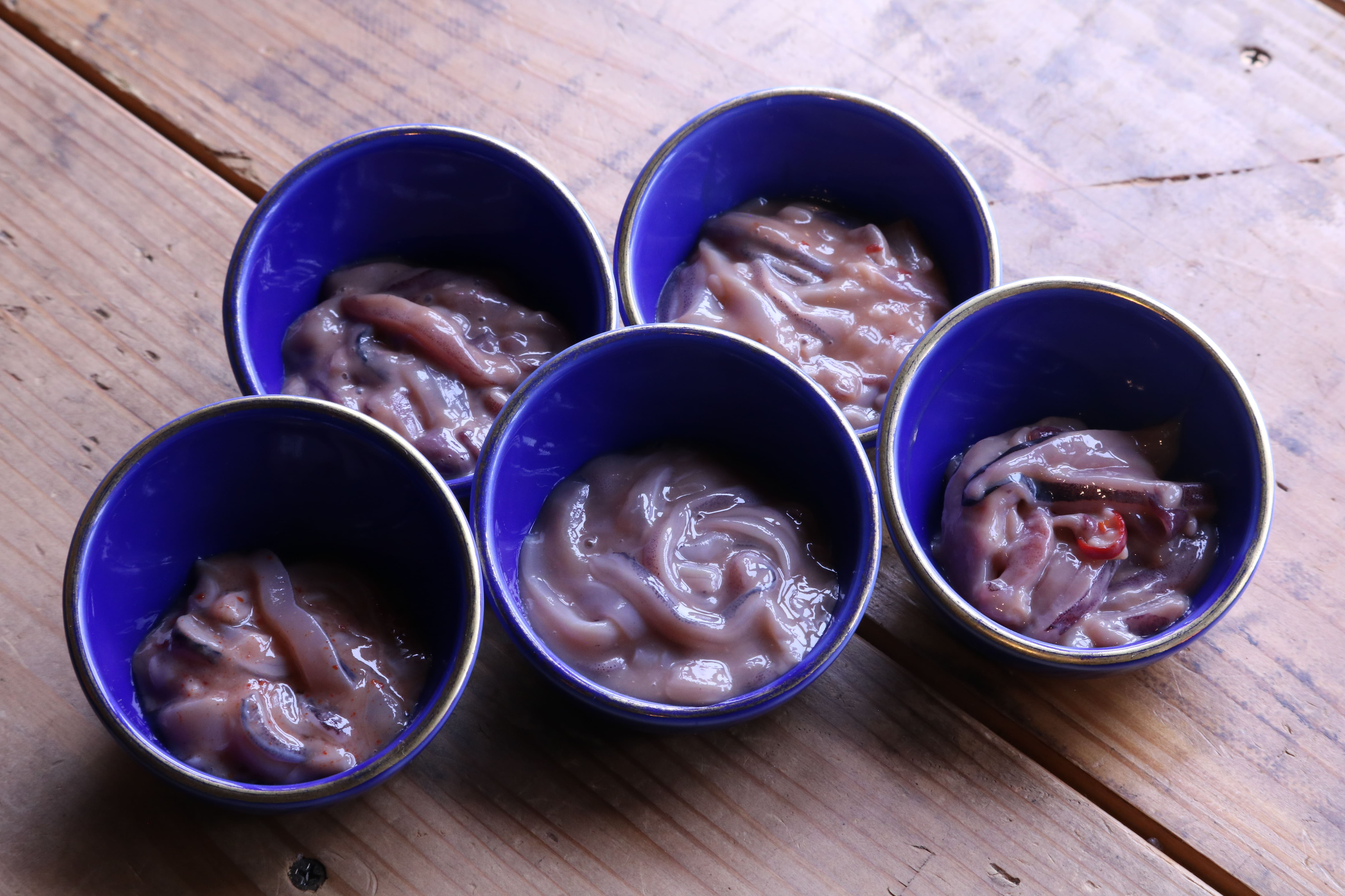 人気の食べ比べセット！塩辛5点セット【木樽仕込み塩辛食べ比べセット】