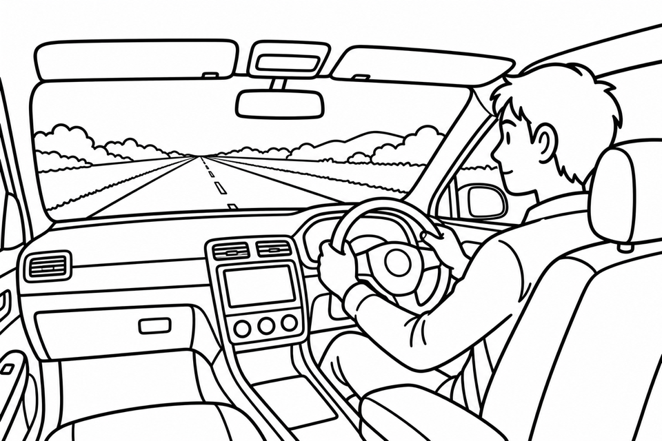 長距離運転中