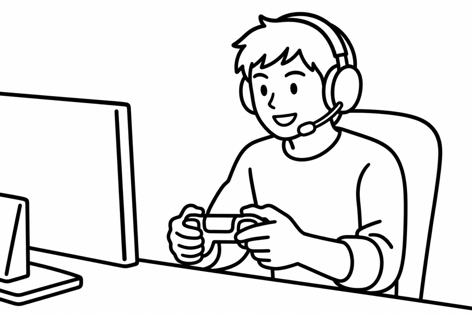 ゲーム・配信を楽しむ様子