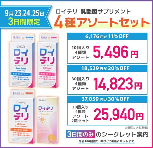 【実装中】サプリ4商品用広告LP