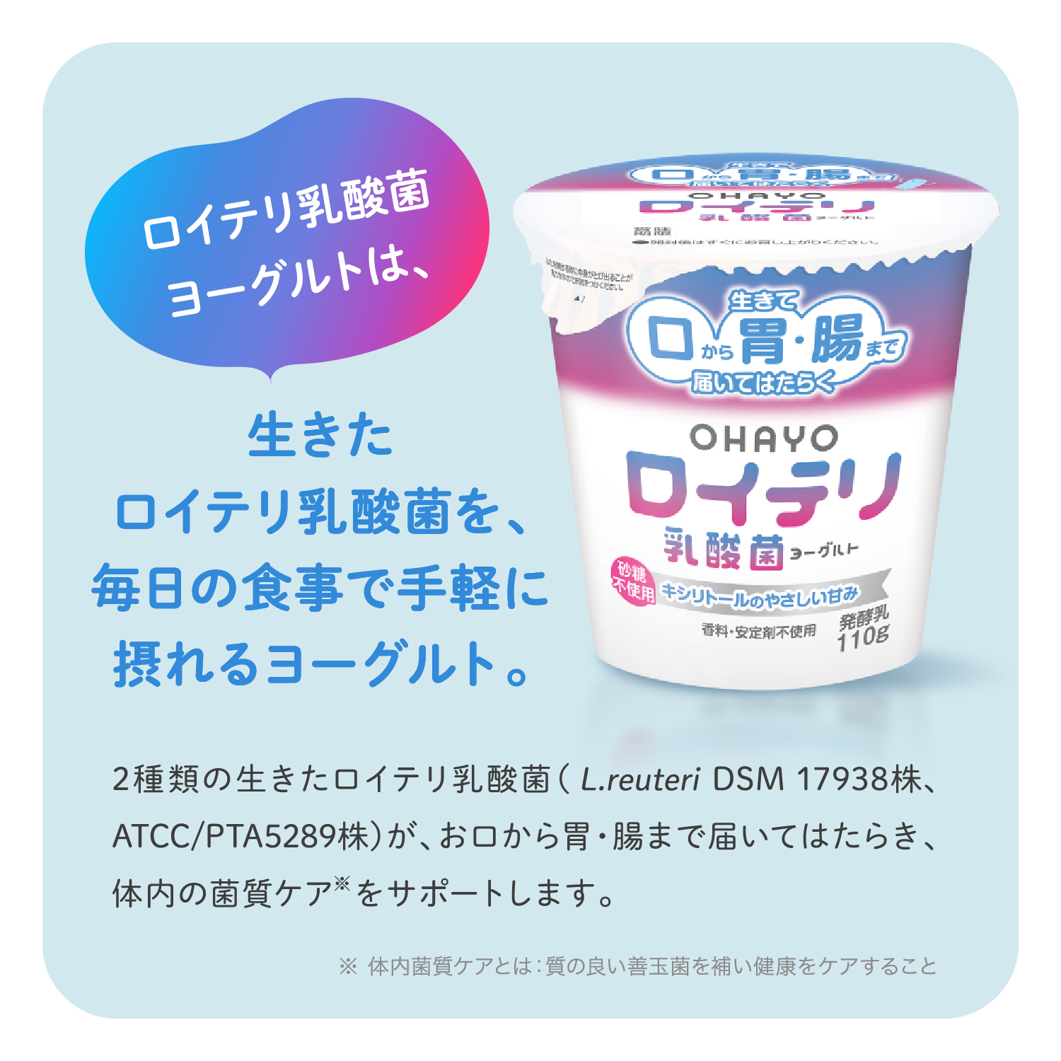 ロイテリ乳酸菌ヨーグルト